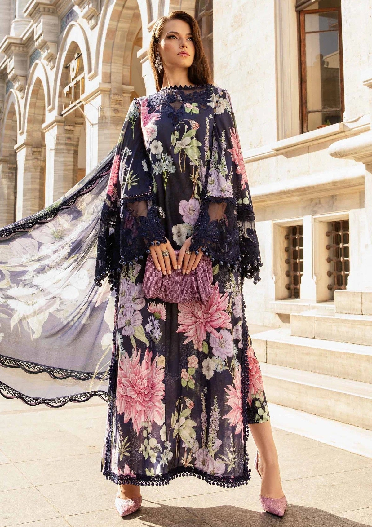 Maria b Luxury Embordered Lawn D-626